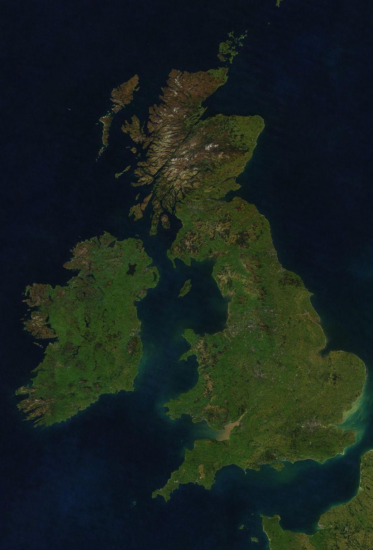 Vereinigtes Königreich (UK) sky view map